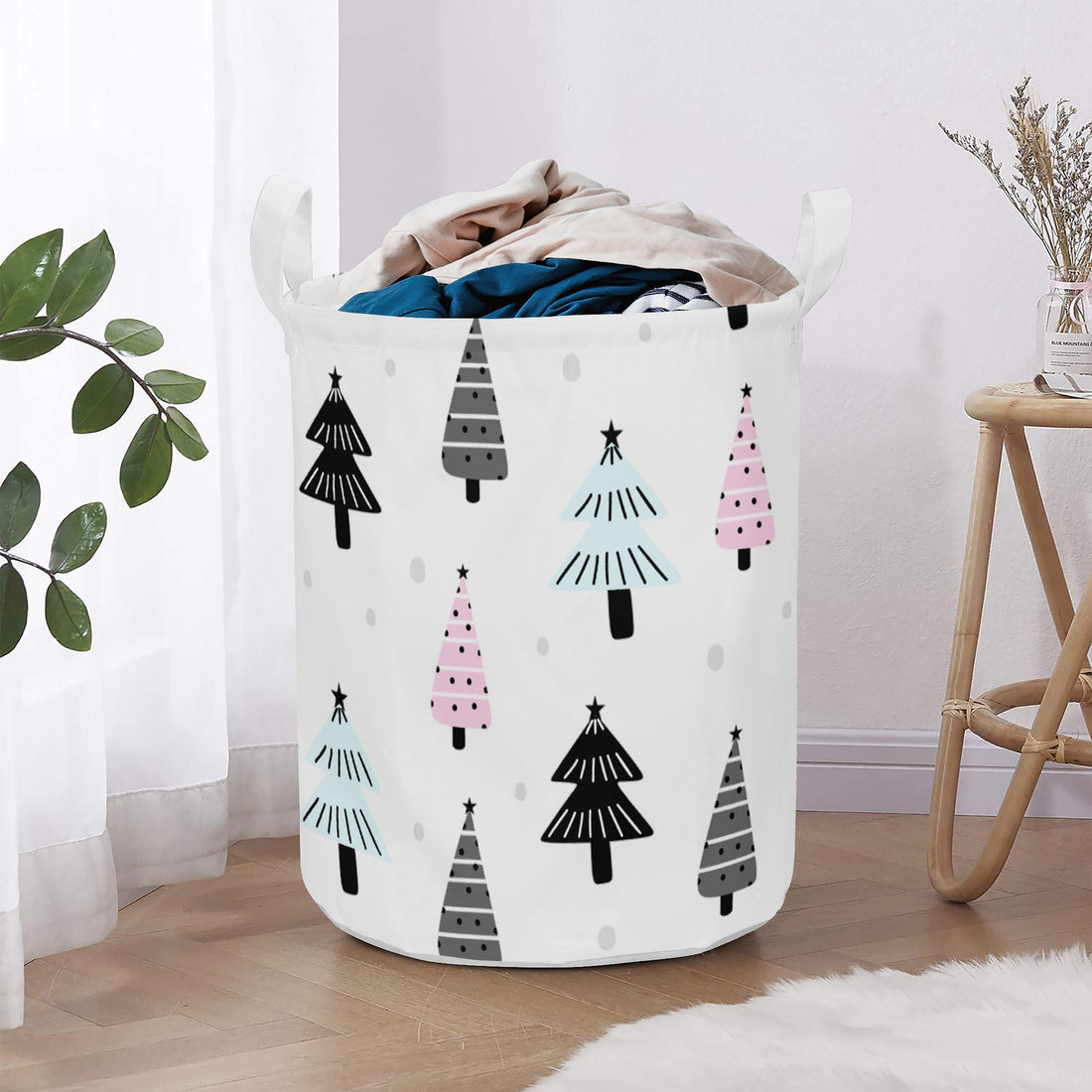 Round Laundry Basket Christmas trees