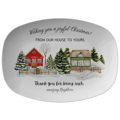 Platter Merry Christmas, Christmas gift, Table decoration, Christmas TMeet your new go-to serving platter! This awesome 10x14&quot; platter is built for everyday use and those &quot;I need to feed a crowd!&quot; moments.
Imagine this: You&