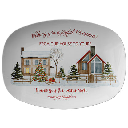 Platter Merry Christmas, Christmas gift, Table decoration, Christmas TMeet your new go-to serving platter! This awesome 10x14&quot; platter is built for everyday use and those &quot;I need to feed a crowd!&quot; moments.
Imagine this: You&