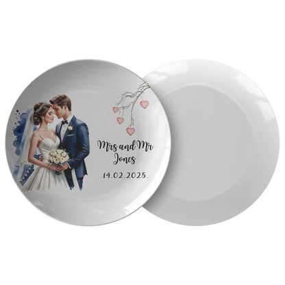 Wedding Day Platter Personalized, Valentine&