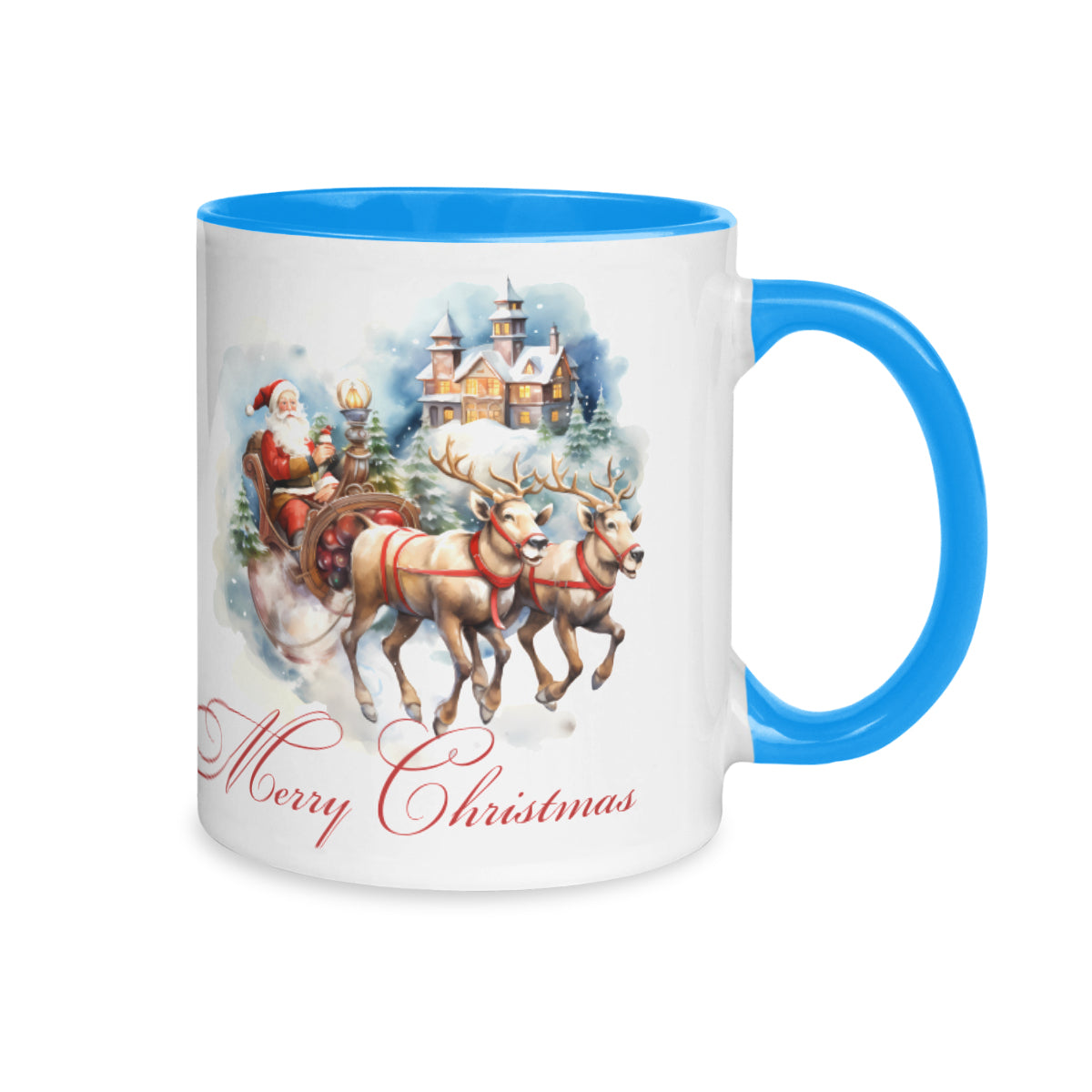 Personalized Two-Tone Mug (325ml/11oz) | Ceramic - Santa Claus is coming