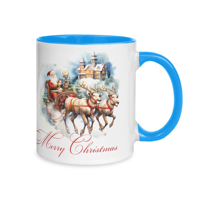 Personalized Two-Tone Mug (325ml/11oz) | Ceramic - Santa Claus is coming