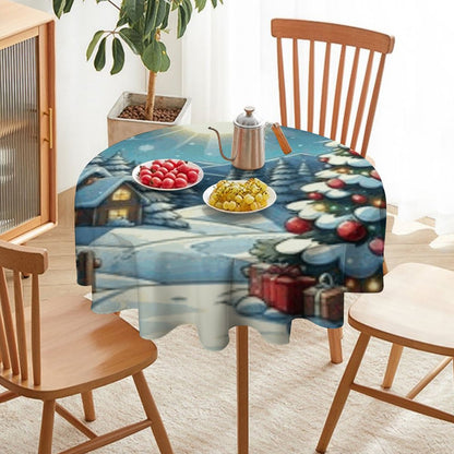 Round Tablecloth on Round Table