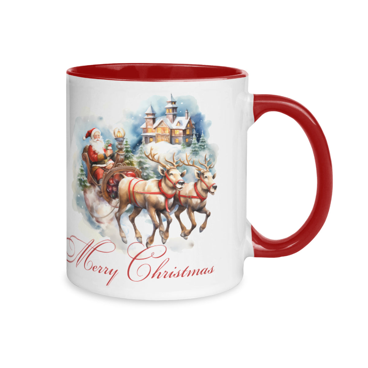 Personalized Two-Tone Mug (325ml/11oz) | Ceramic - Santa Claus is coming