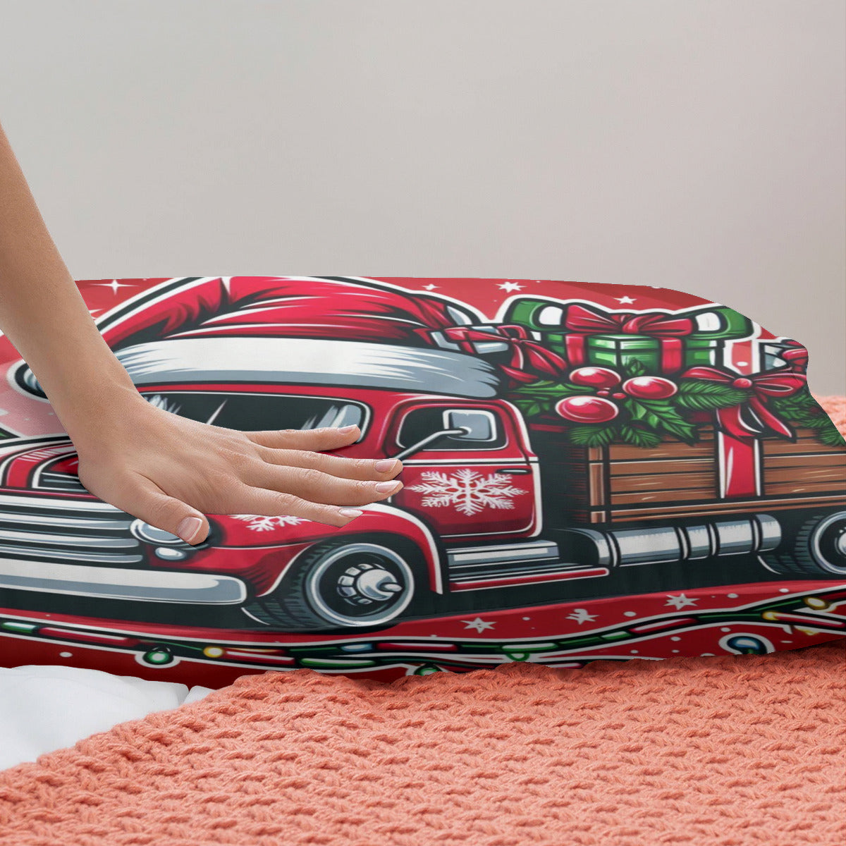 Christmas Truck Bedding four piece set