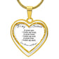 Luxury Heart pendant Necklace To my Soulmate.