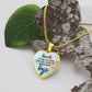 Luxury Heart pendant Necklace Smile it's the Key that fits the locks on everyone's Hearts.