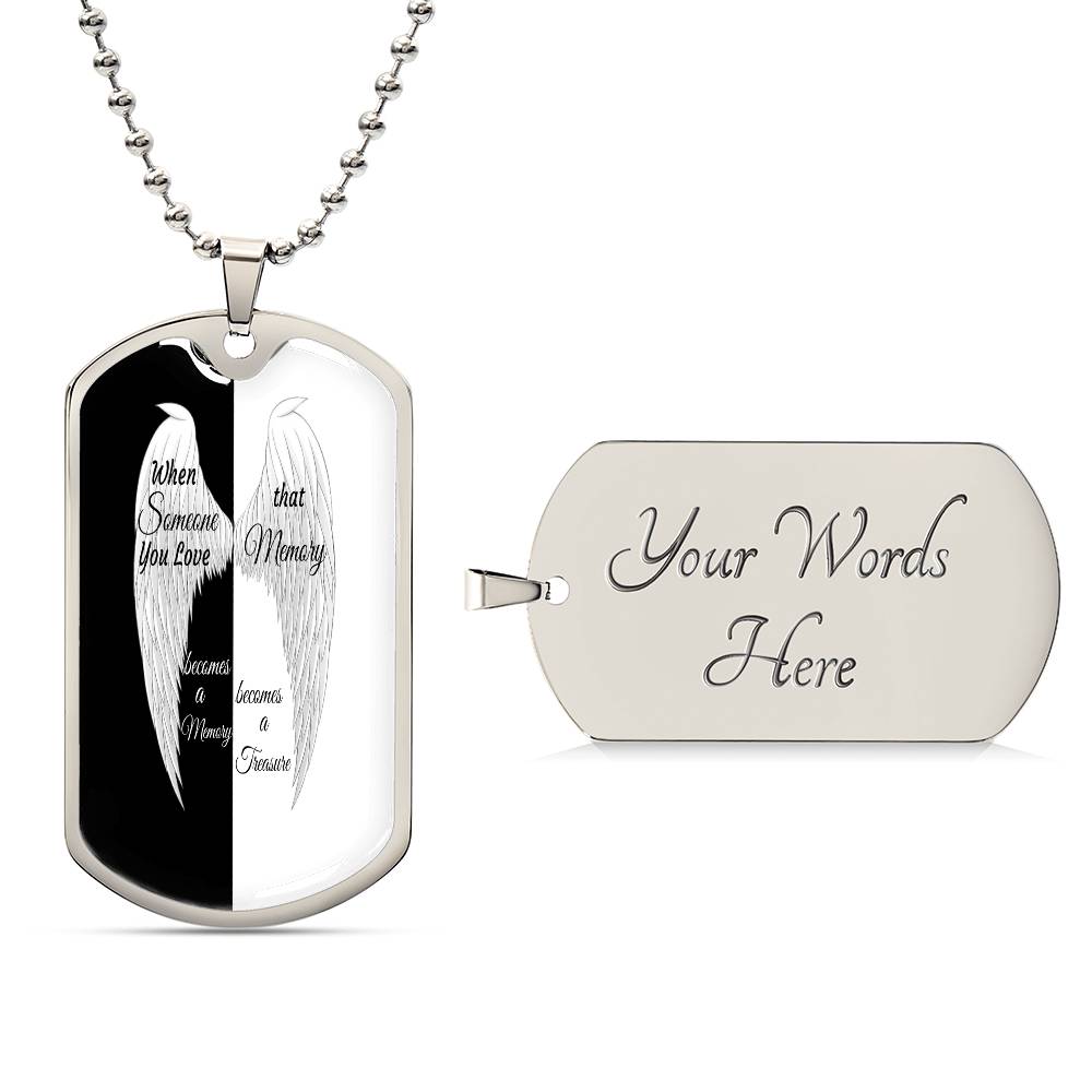 Luxury Tag Necklace Memory becomes a Treasure