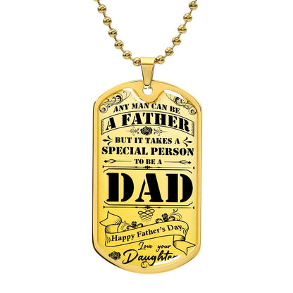 Luxury Tag Necklace It takes a special person to be a Dad