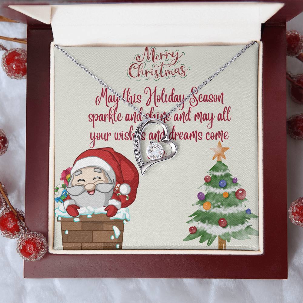 Forever Love Necklace Merry Christmas