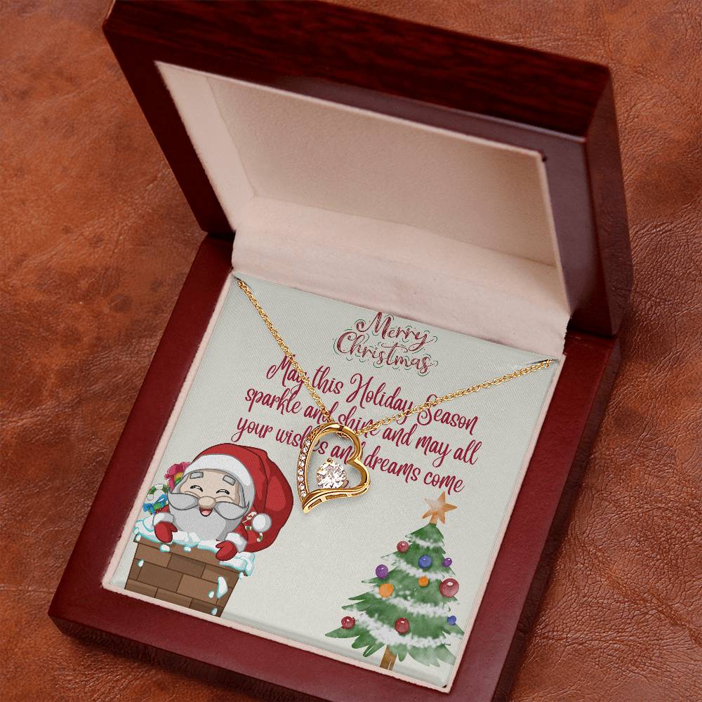 Forever Love Necklace Merry Christmas