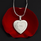Engraved Heart Necklace Couple