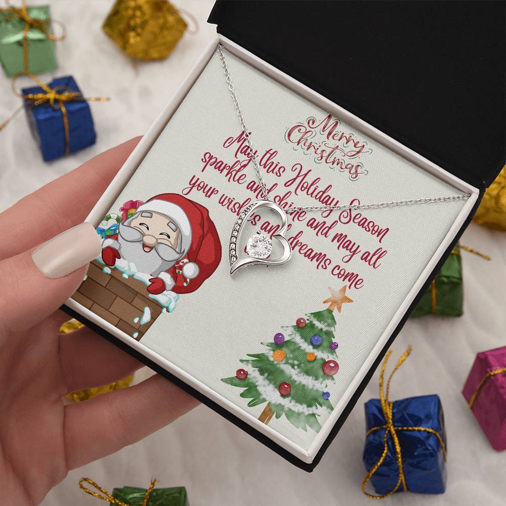 Forever Love Necklace Merry Christmas