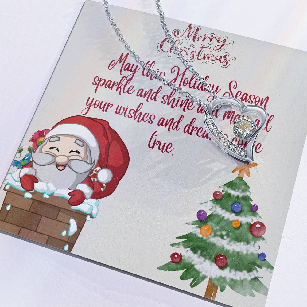 Forever Love Necklace Merry Christmas