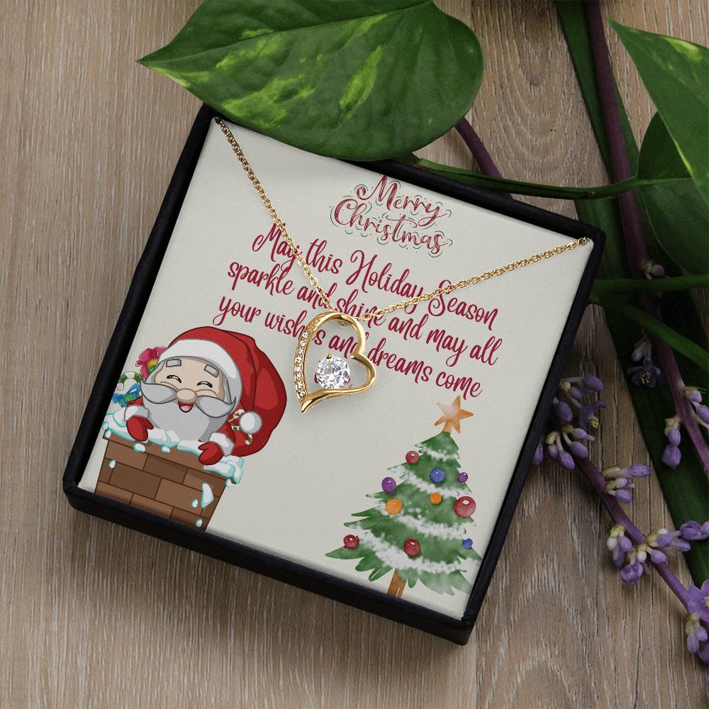 Forever Love Necklace Merry Christmas