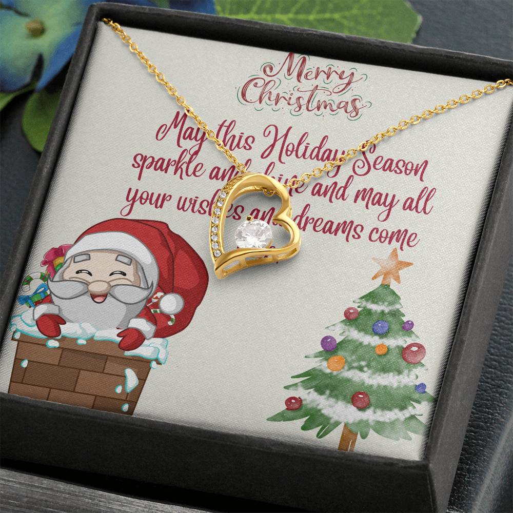 Forever Love Necklace Merry Christmas