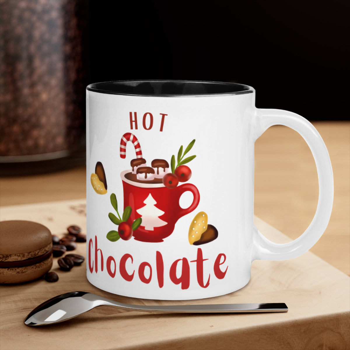 Personalized Internal Black Mug (325ml/11oz) | Ceramic - hot