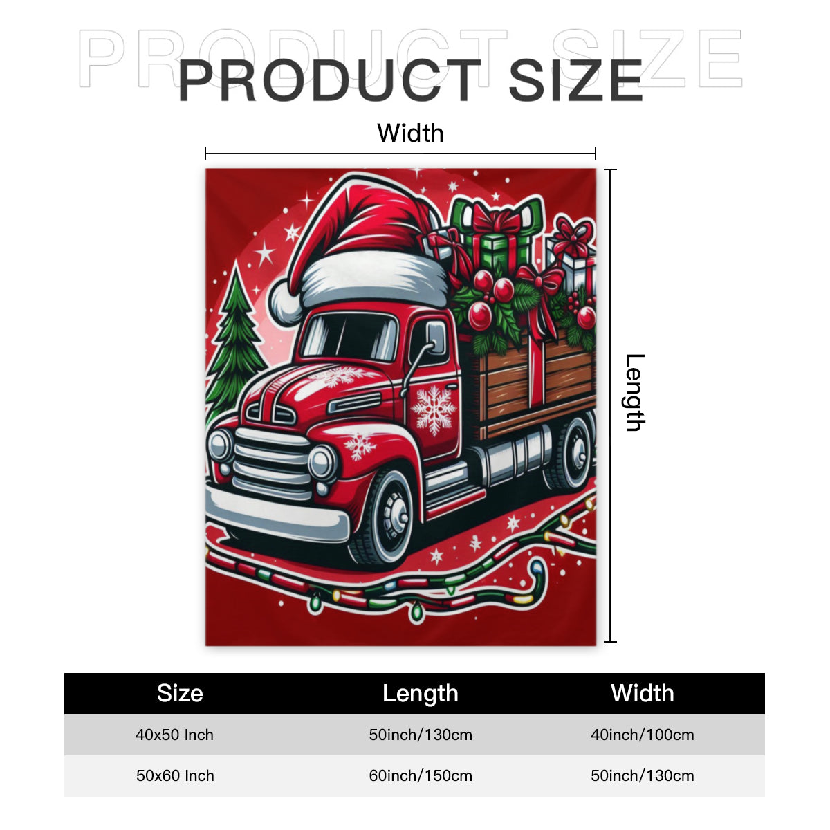 Christmas Truck Blanket