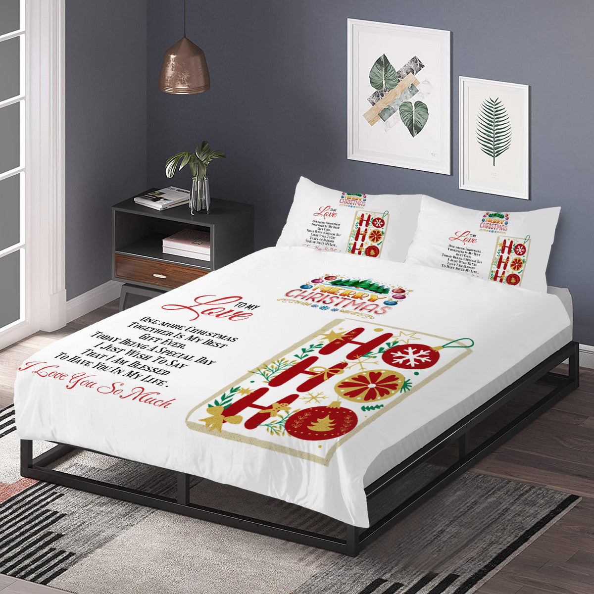 Bedding Merry Christmas to my Love