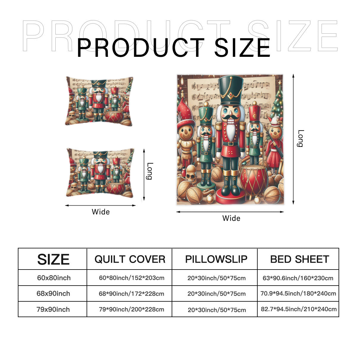 Nutcracker Christmas Quilt Cover Four-Piece Set