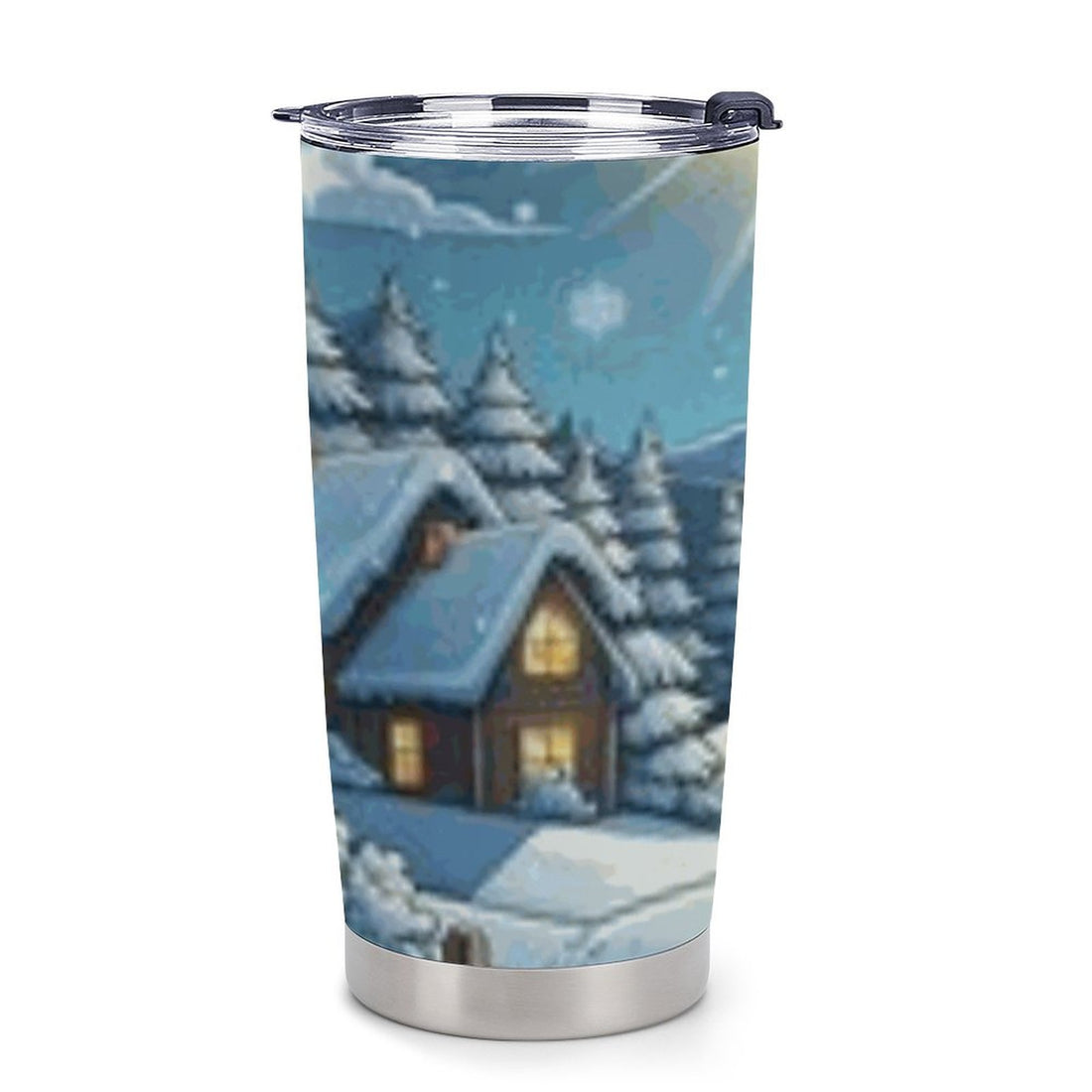 Car Travel Coffee Mug with Lid (All-Over Printing) - White ffffff / One size - ChristmasLoving.Shop