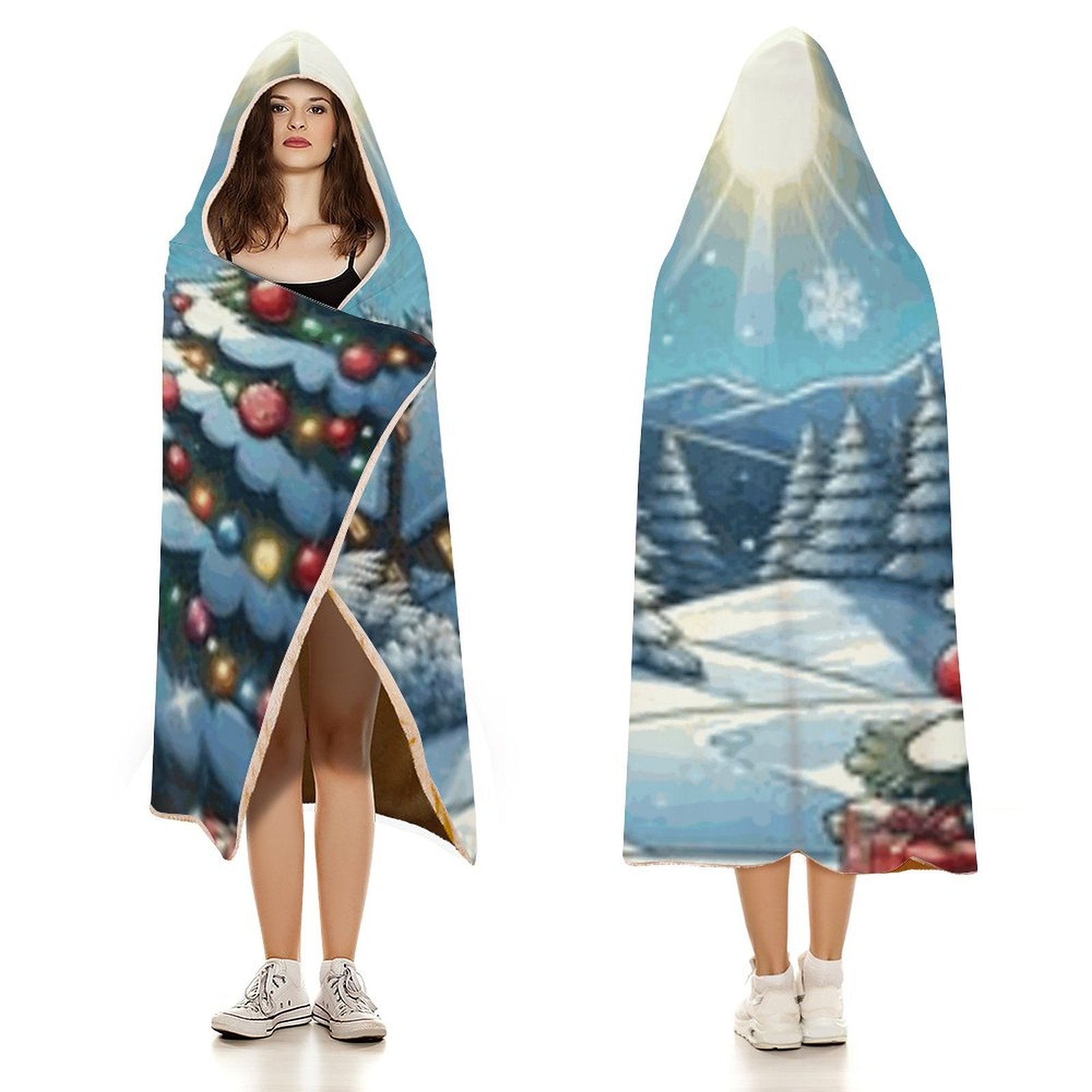 Wrap Hooded Blanket-60&quot;x80&quot;/ 150x200cm