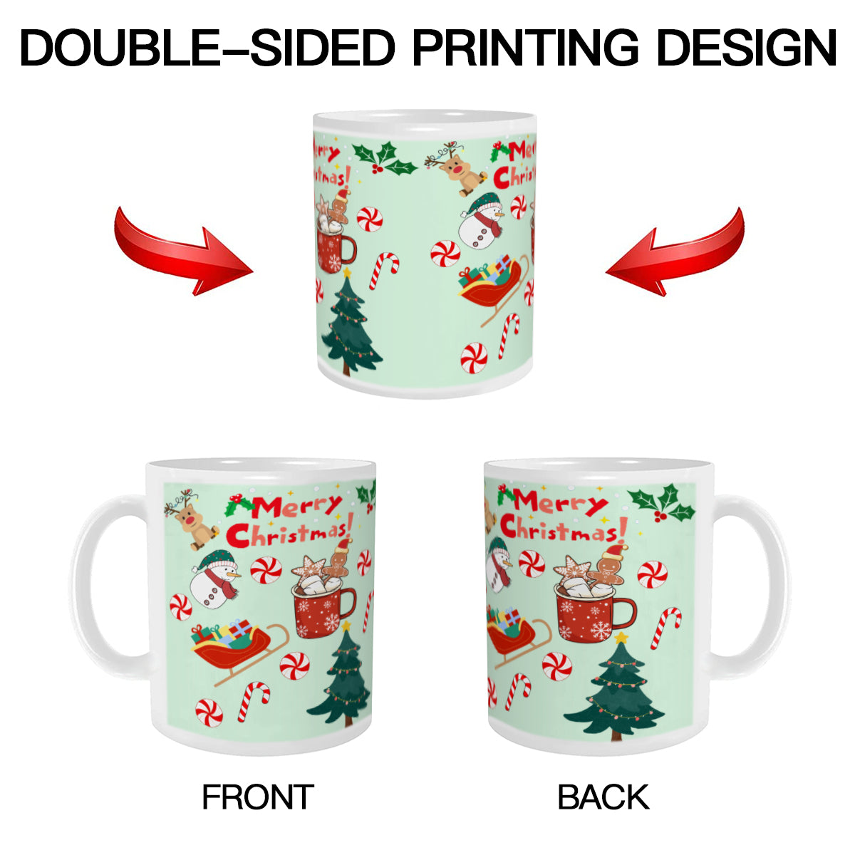 Christmas Mug (325ml/11oz) | Ceramic - Merry Christmas