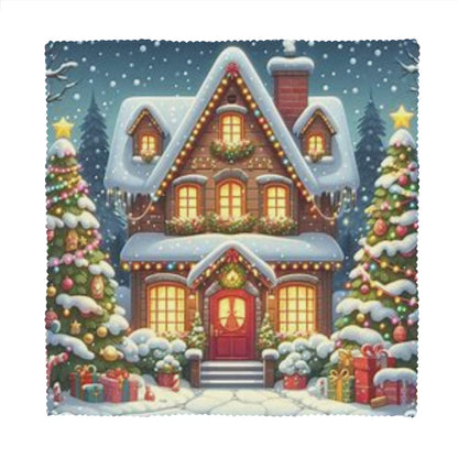 Napkin Fabric｜ Polyester - design 1 - White / 6PCS - ChristmasLoving.Shop