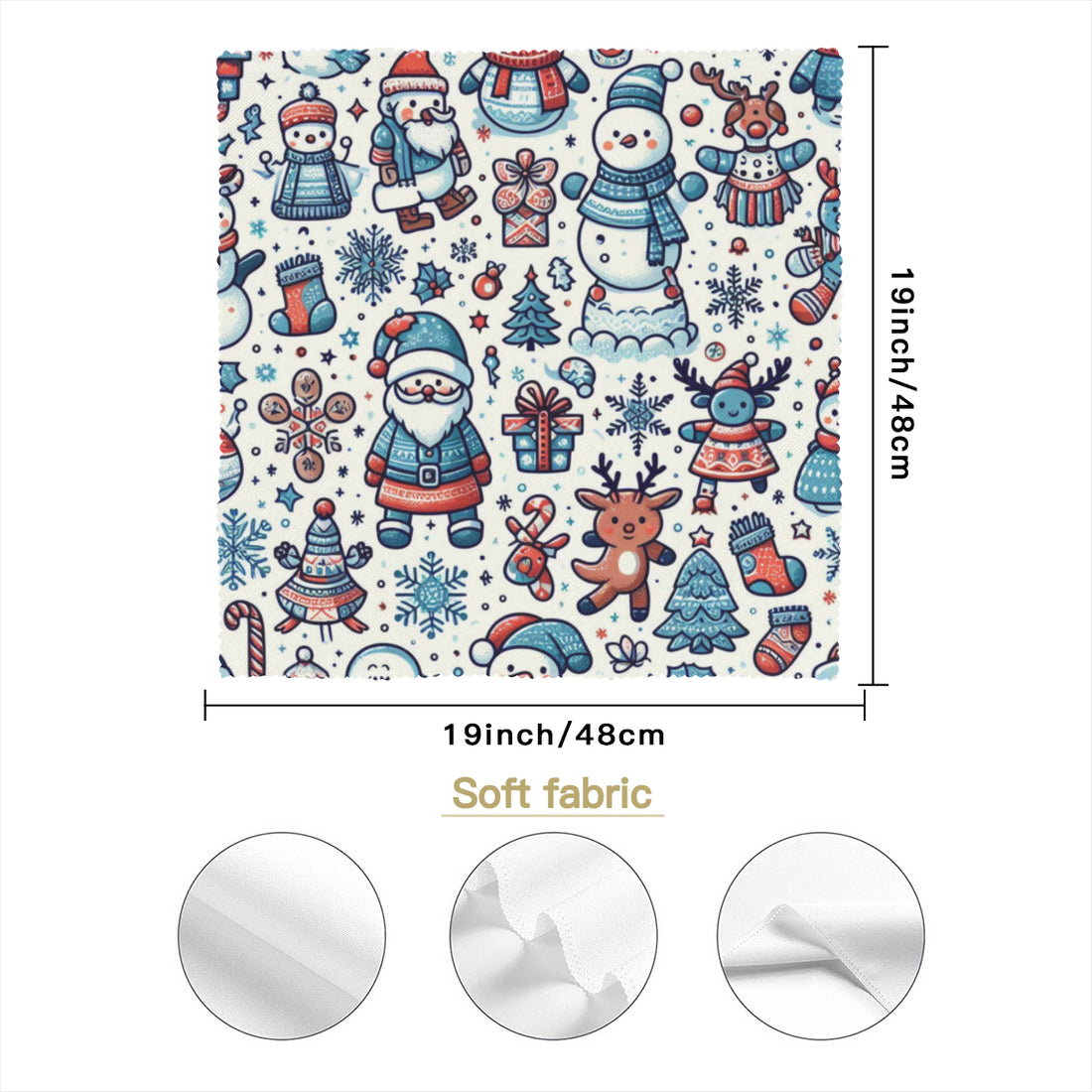 Christmas Napkins blue white decoration