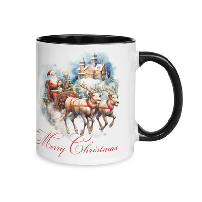 Personalized Two-Tone Mug (325ml/11oz) | Ceramic - Santa Claus is coming