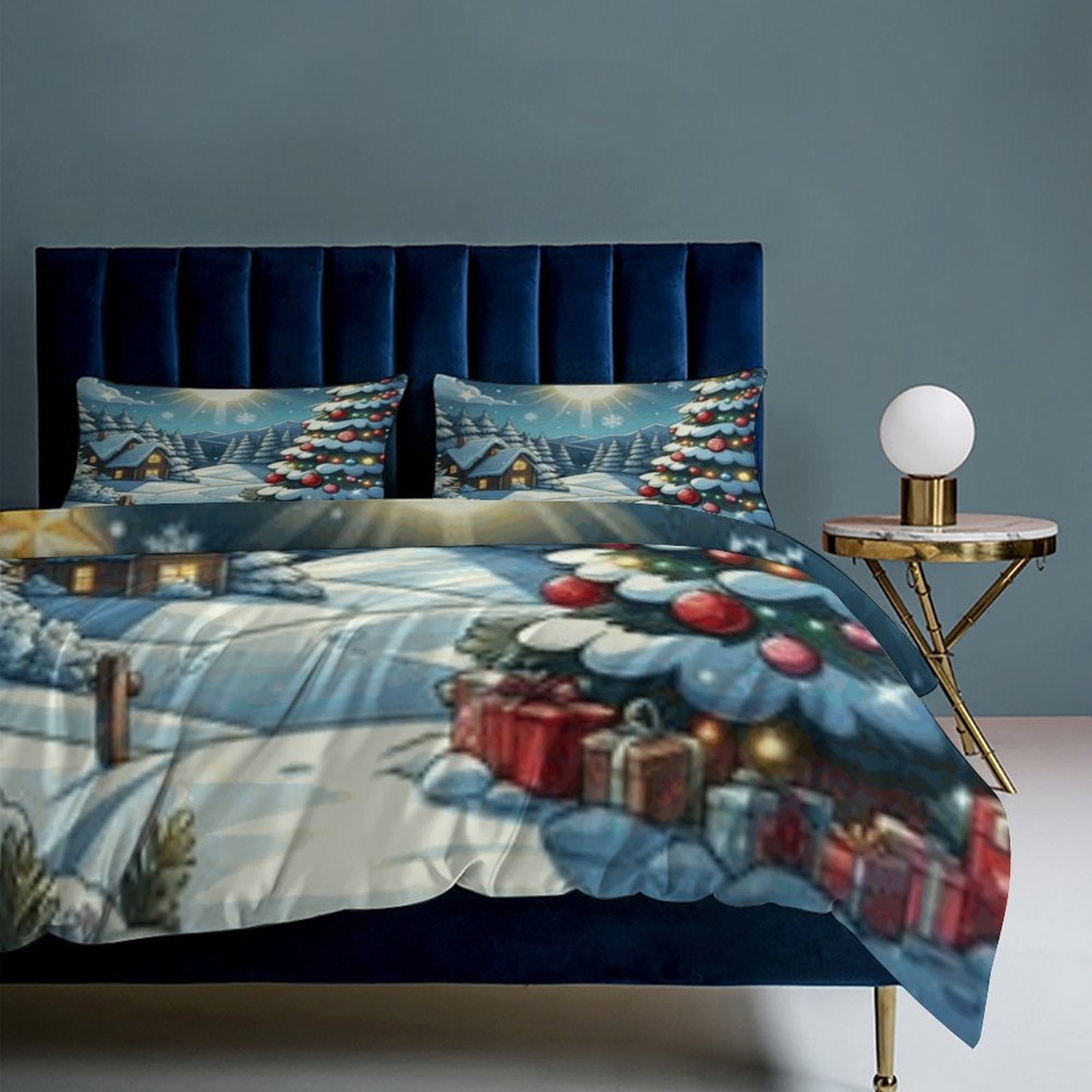 3-Piece Bedding Set-90&quot;x90&quot;/ 229x229cm (Dual-sided Printing)