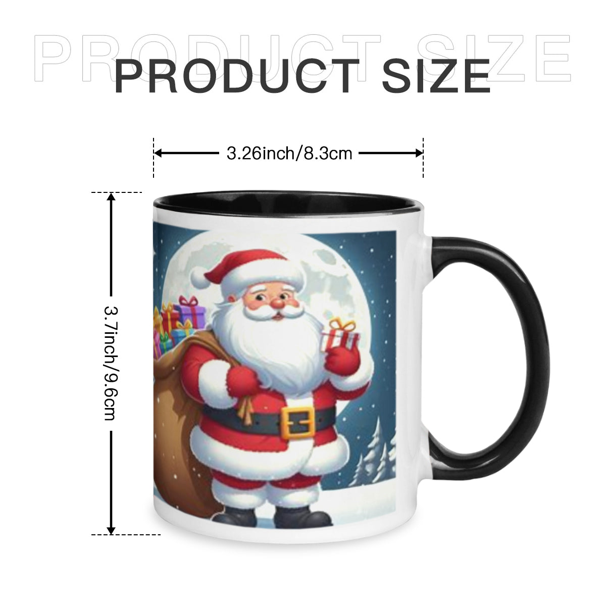 Santa Claus Christmas Two-Tone Mug