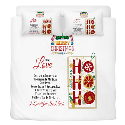 Bedding Merry Christmas to my Love