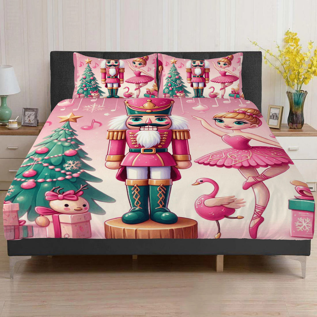 Christmas Nutcracker Pink Beddings