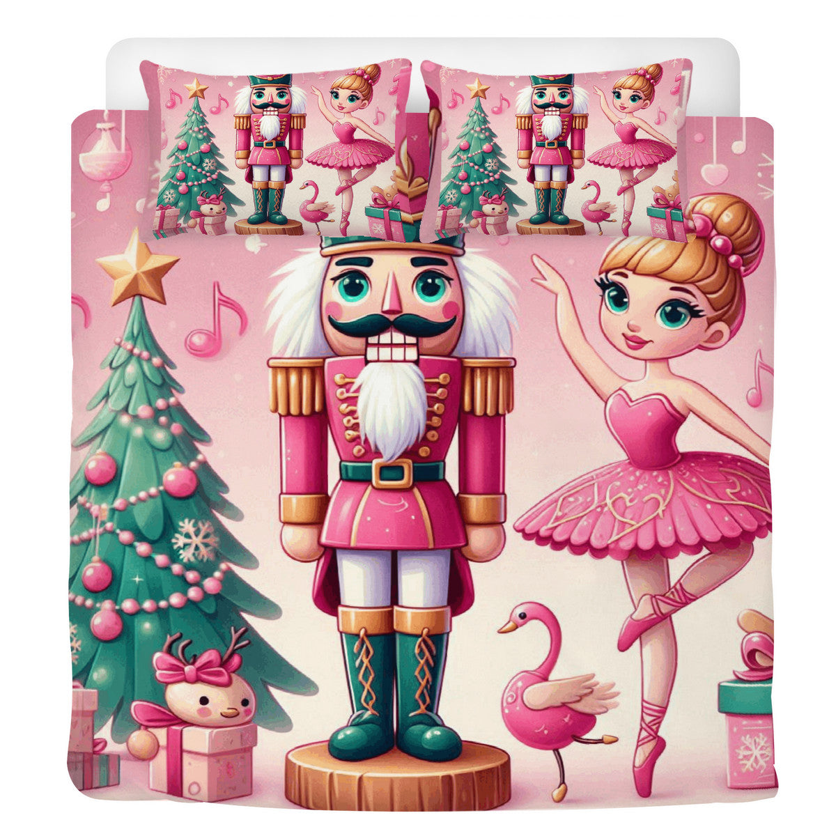 Christmas Nutcracker Pink Beddings