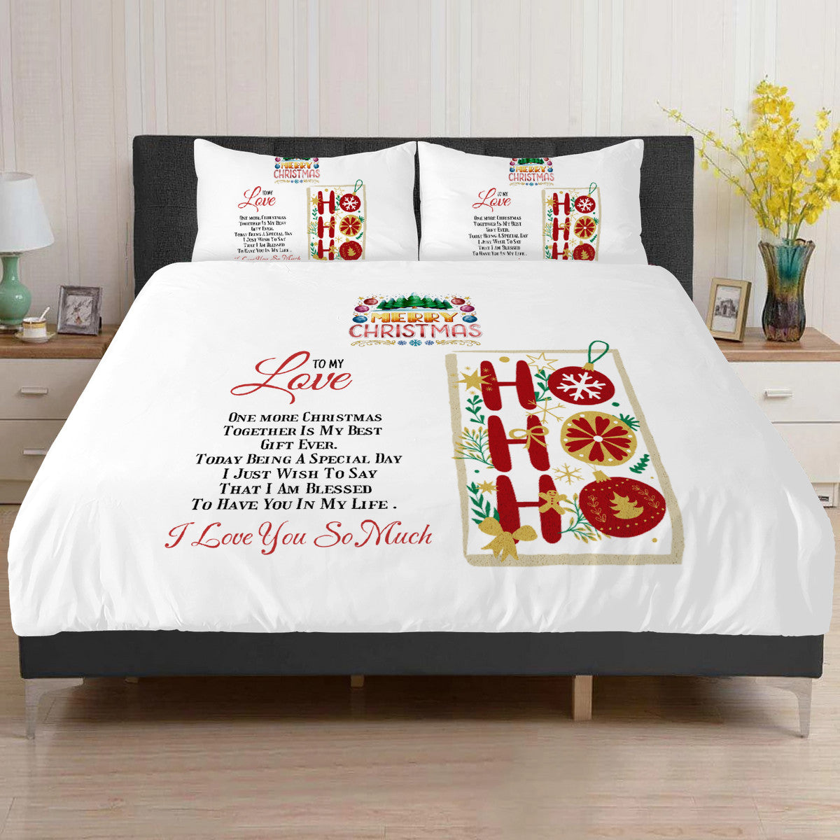 Bedding Merry Christmas to my Love